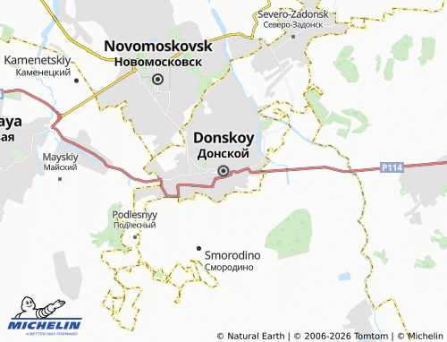 Carte MICHELIN Donskoy - ViaMichelin