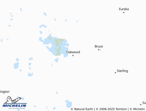 MICHELIN Oakwood map - ViaMichelin