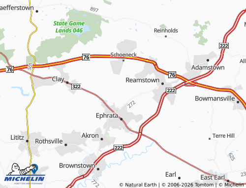 Mappa MICHELIN Springville - ViaMichelin