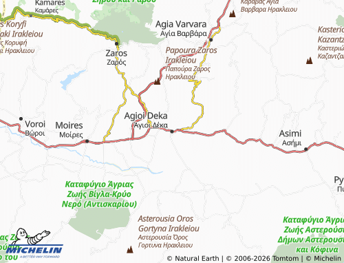 Mapa MICHELIN Agioi Deka - ViaMichelin