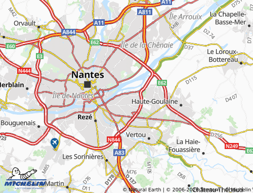 Mapa MICHELIN Saint-Sébastien-sur-Loire - ViaMichelin