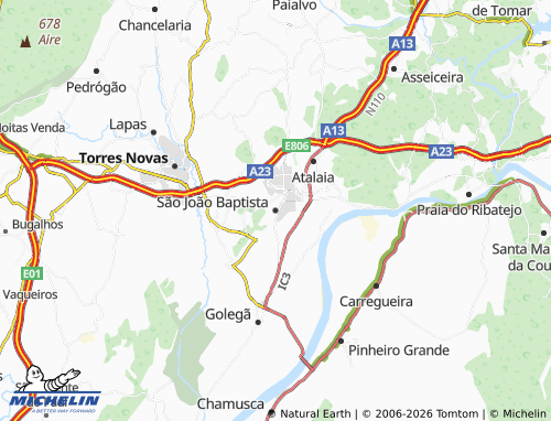 Mapa MICHELIN São João Baptista - ViaMichelin