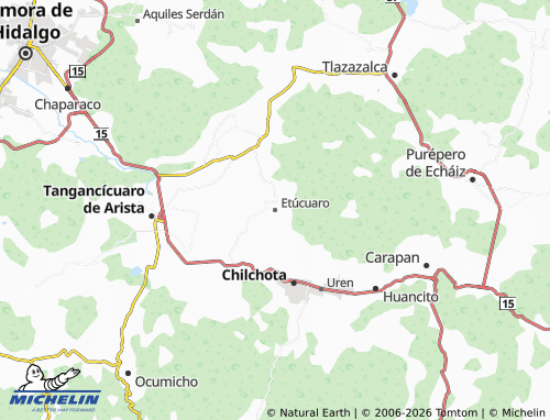 Mapa MICHELIN Etúcuaro - ViaMichelin