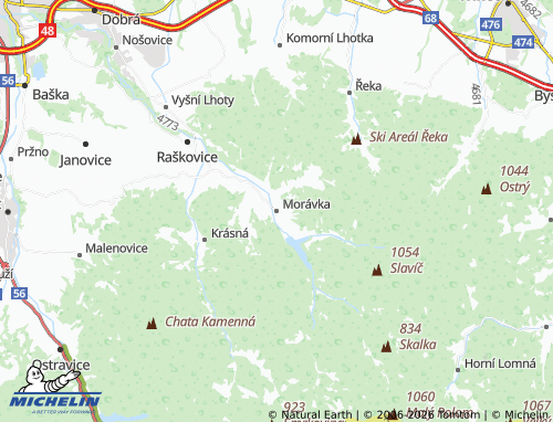 Mappa MICHELIN Morávka - ViaMichelin