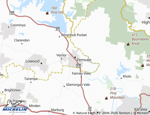 Mappa MICHELIN Fernvale - ViaMichelin