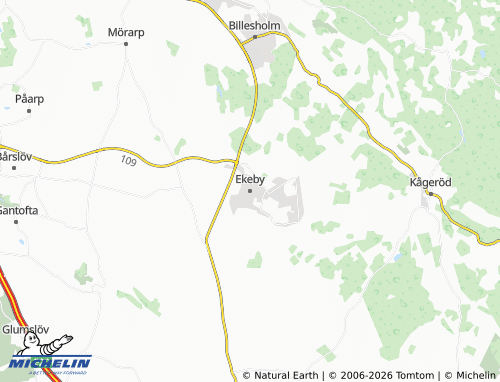 MICHELIN Ekeby map - ViaMichelin