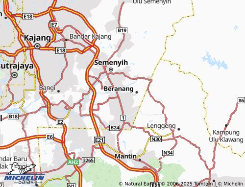 MICHELIN Taman Pelangi Semenyih 2 map - ViaMichelin