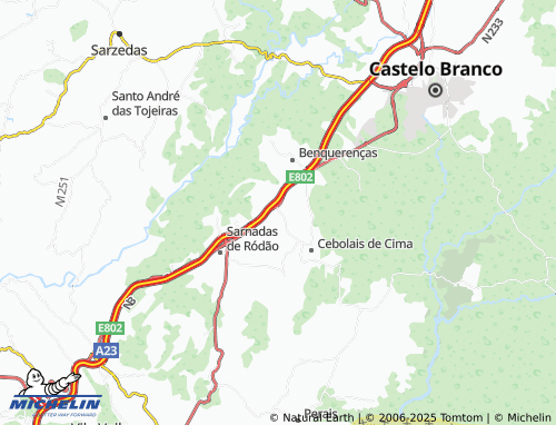 MICHELIN Represa map - ViaMichelin