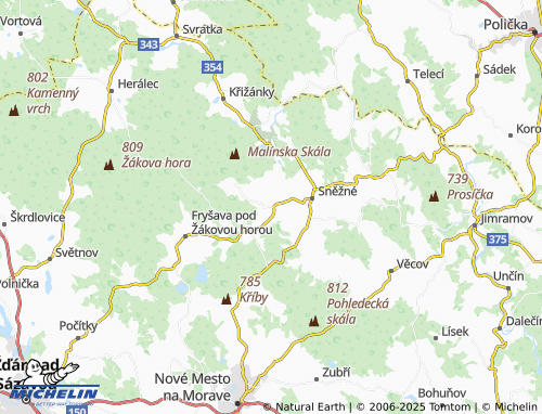 MICHELIN Krátká map - ViaMichelin