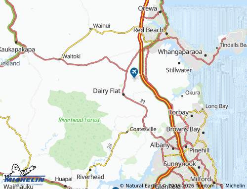 Mapa MICHELIN Dairy Flat - ViaMichelin