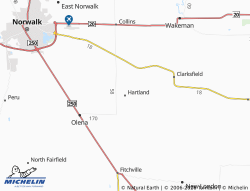 Mappa MICHELIN Hartland - ViaMichelin
