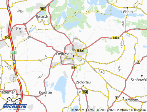 Mappa MICHELIN Delitzsch - ViaMichelin