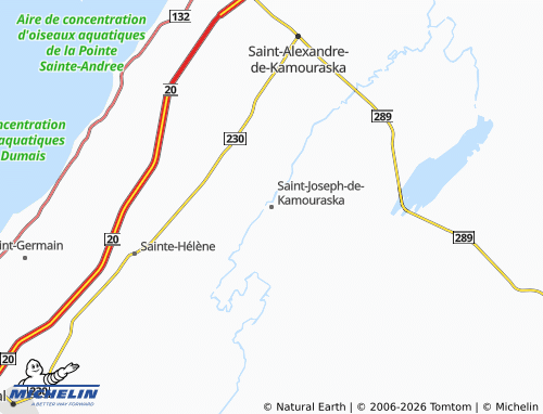 MICHELIN Saint-Joseph-de-Kamouraska map - ViaMichelin