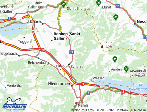 Carte MICHELIN Dorf bei Schänis - ViaMichelin