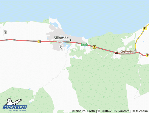 MICHELIN Vaivara map - ViaMichelin