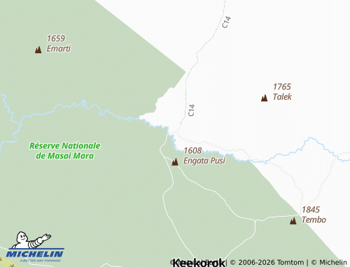 MICHELIN Talek map - ViaMichelin