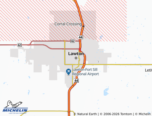 Kaart MICHELIN Lawton - ViaMichelin