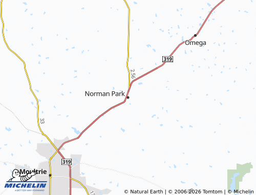 Mappa MICHELIN Norman Park - ViaMichelin