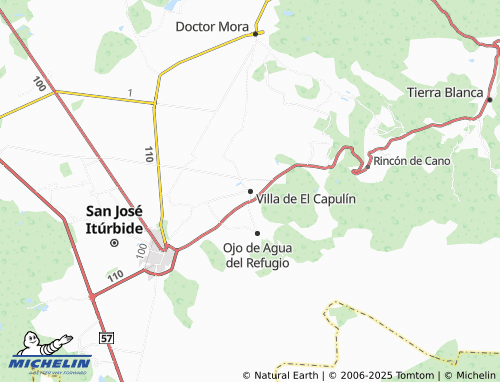 MICHELIN Villa de El Capulín map - ViaMichelin