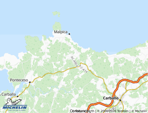 MICHELIN Aldeola map - ViaMichelin