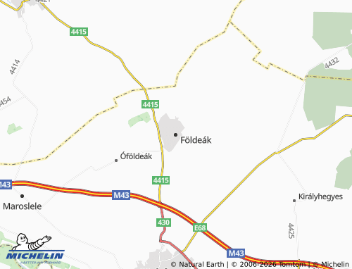 Mappa MICHELIN Földeák - ViaMichelin