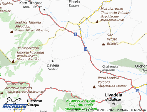 MICHELIN Mavroneri map - ViaMichelin