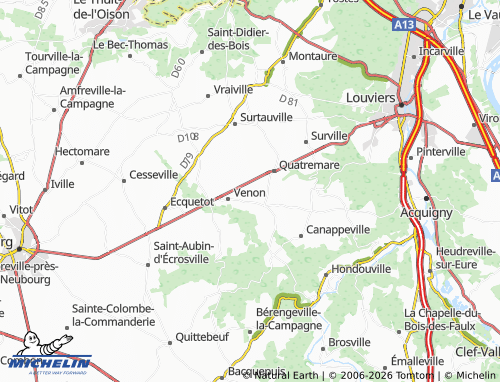 Kaart MICHELIN Lignon - ViaMichelin