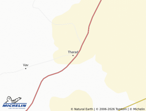 MICHELIN Tharad map - ViaMichelin