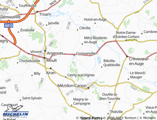 MICHELIN Bissières map - ViaMichelin