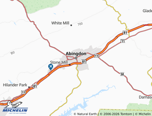 Mapa MICHELIN Abingdon - ViaMichelin