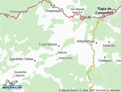 MICHELIN De La Luz map - ViaMichelin