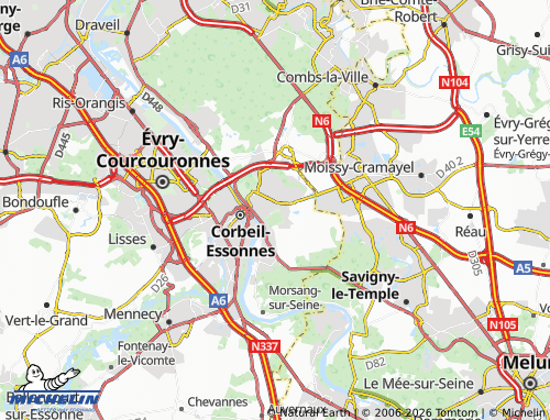Mapa MICHELIN Saint-Pierre-du-Perray - ViaMichelin