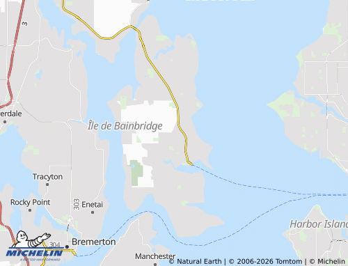 Carte MICHELIN Bainbridge Island - ViaMichelin