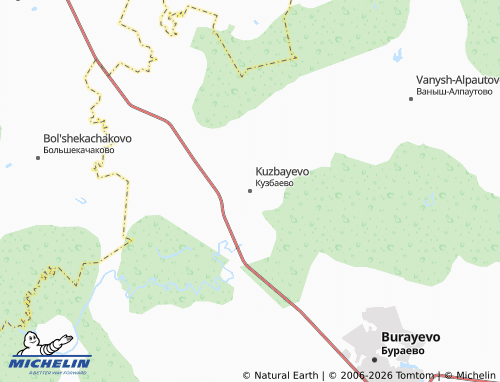 MICHELIN-Landkarte Kuzbayevo - ViaMichelin