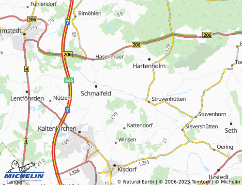 MICHELIN Brook map - ViaMichelin