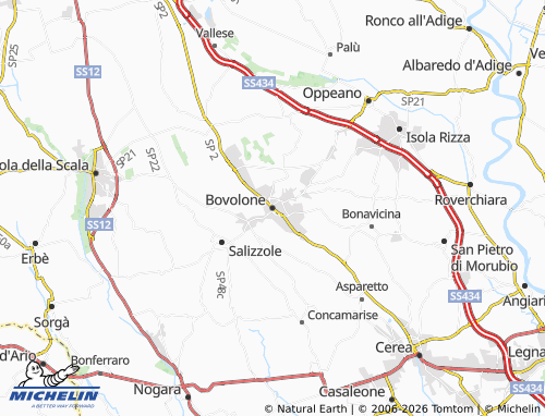 Mapa MICHELIN Bovolone - ViaMichelin