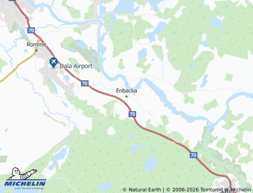 MICHELIN-Landkarte Enbacka - ViaMichelin