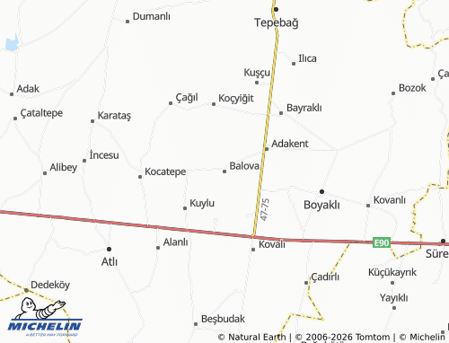 Mappa MICHELIN Balova - ViaMichelin