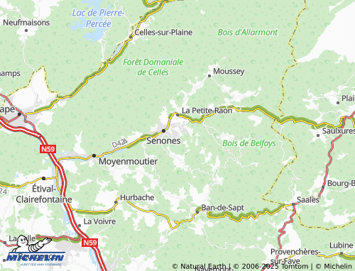 MICHELIN-Landkarte Saint-Maurice - ViaMichelin