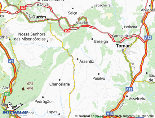 MICHELIN Assentiz map - ViaMichelin