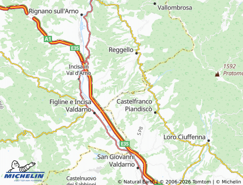 MICHELIN Vaggio map - ViaMichelin