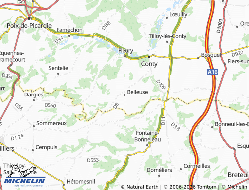 Mappa MICHELIN Belleuse - ViaMichelin