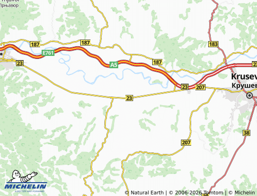 Mapa MICHELIN Bresno Polje - ViaMichelin