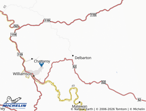 Mapa MICHELIN Delbarton - ViaMichelin