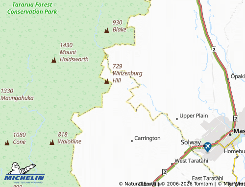 Mapa MICHELIN Mount Holdsworth - ViaMichelin