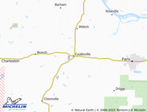 MICHELIN-Landkarte Caulksville - ViaMichelin