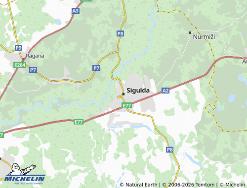 Mapa MICHELIN Sigulda - ViaMichelin