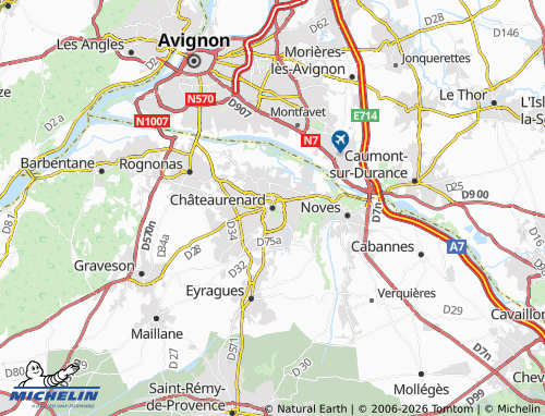 Mappa MICHELIN Châteaurenard - ViaMichelin