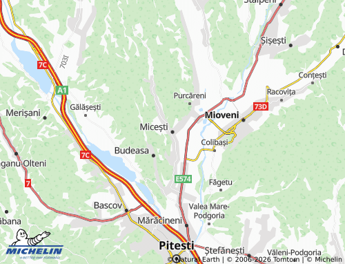 MICHELIN-Landkarte Micești - ViaMichelin