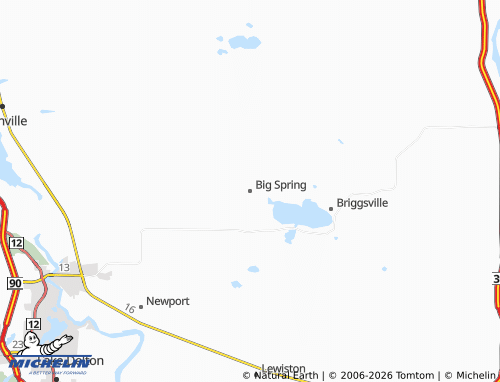 Mapa MICHELIN Big Spring - ViaMichelin